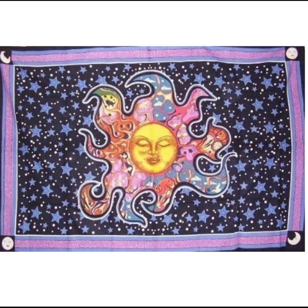 Large celestial wall tapestry